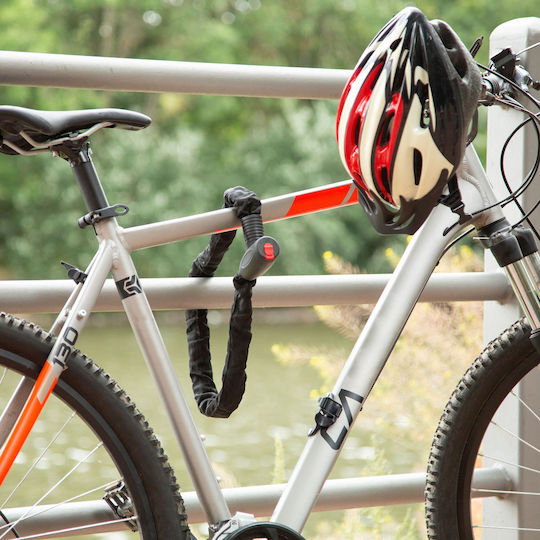 Relaxdays Bicycle Lock 100 Cm Chain Black 3.5x47x11.5 Cm 1.22 Kg