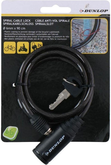 Dunlop Bicycle Lock 0.6x90 Cm 1049670 Black