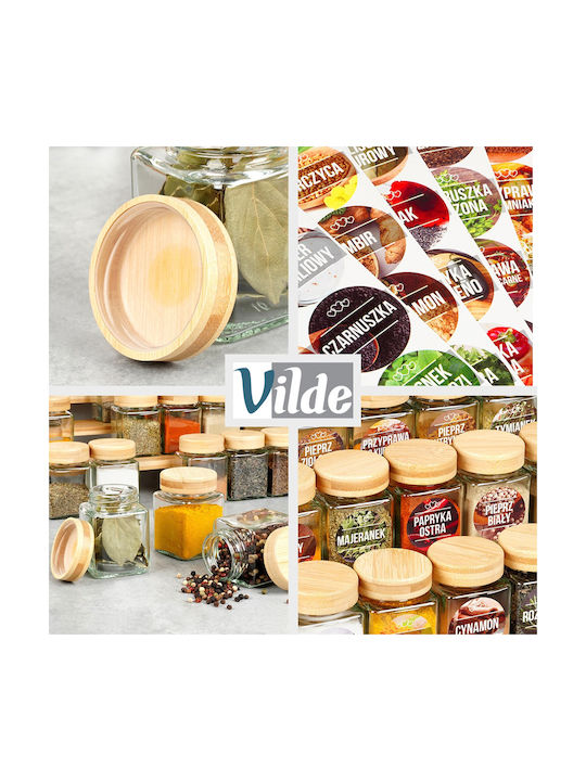 Vilde Gewürzgläser Glas Transparent 24 Stück