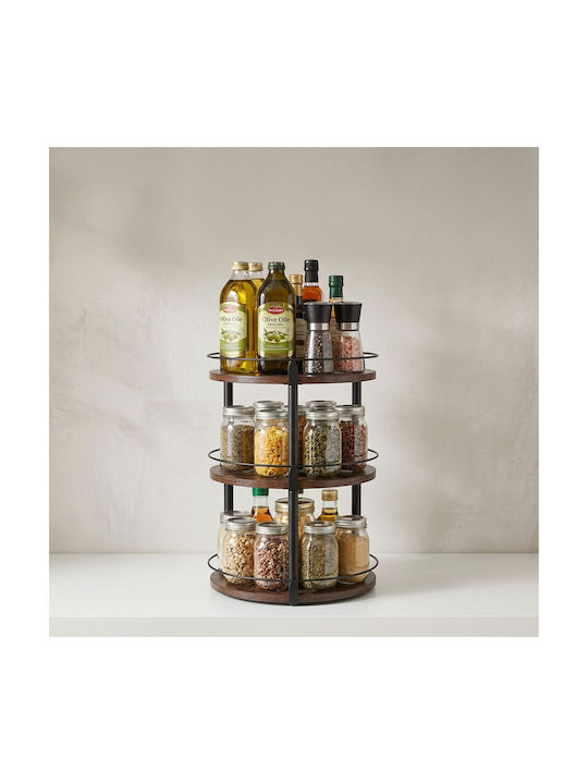 Relaxdays Spice Organizer Brown