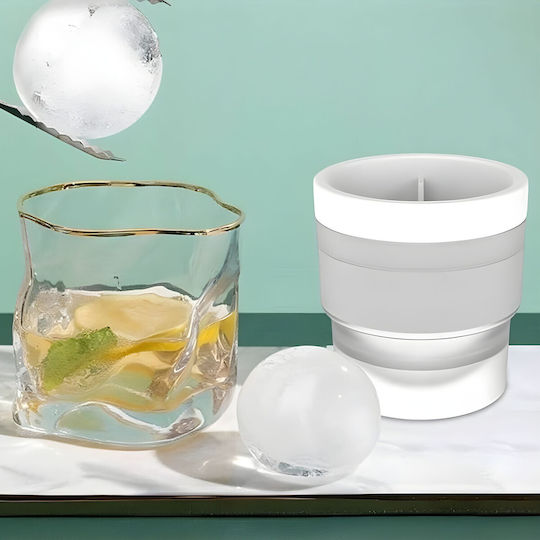 Alista Home Round Silicone Ice Cube Tray White