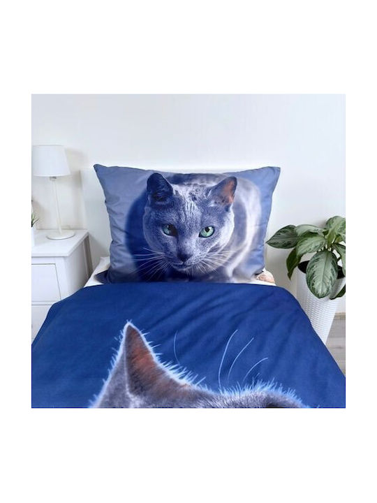 CAT Kids Single Duvet Cover Dark 140x200cm