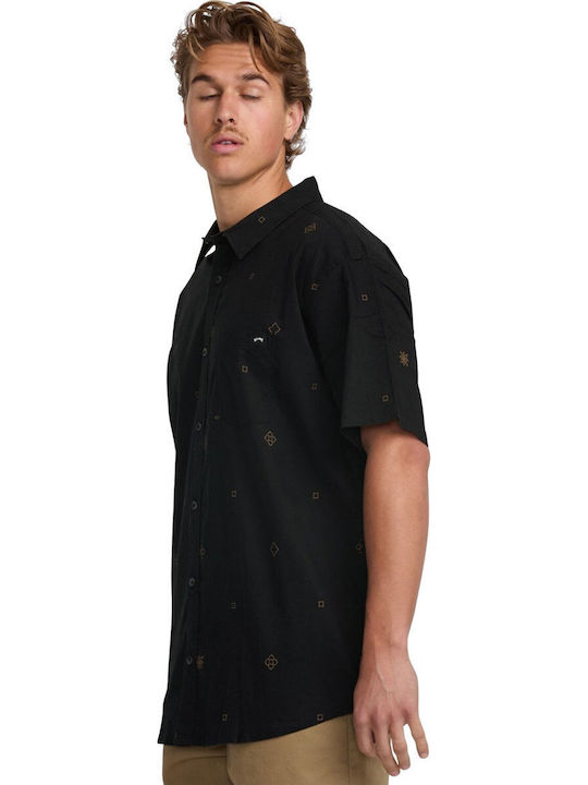 Sundays Mini Short-sleeved Cotton Shirt Black