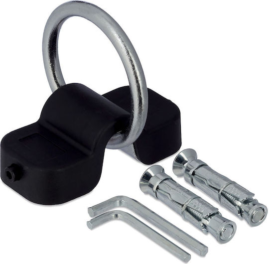 Relaxdays Wall Anchor Bicycles Motorcycles 4.5x12x5.5cm Black Silver
