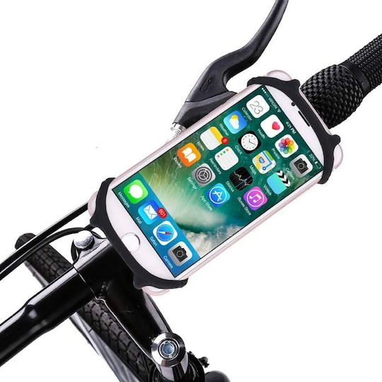 Suport Telefon din Silicon pentru Bicicletă Motocicletă Trotinetă 4-7 Inch Negru