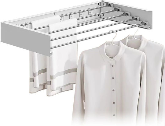 Alista Home Uscătoare Rufe Pliere De Perete Din Aluminiu Cu Lungimea Suportului De Uscare A Hainelor 1.15m