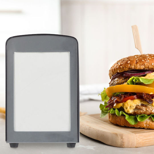 Relaxdays Black Napkin Holder 15x9.5x11cm 10025508_46