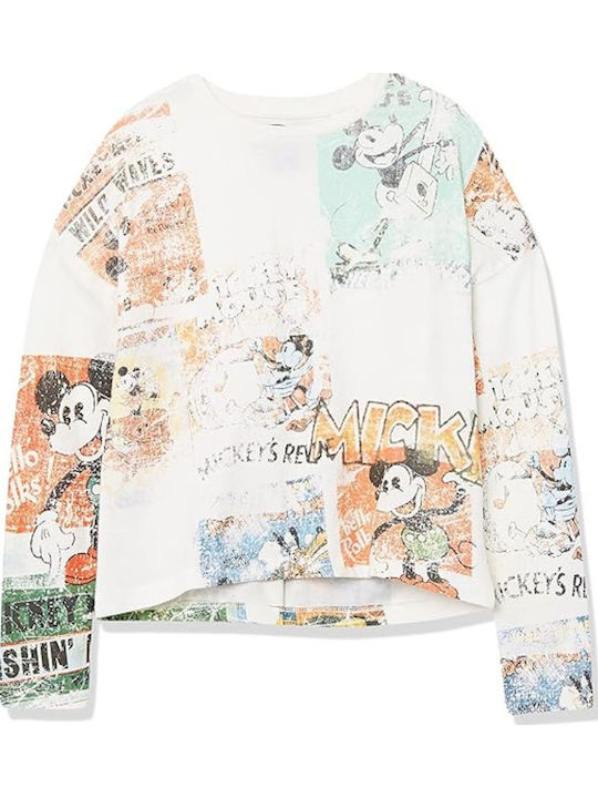 Kids White Top Vintage Mickey