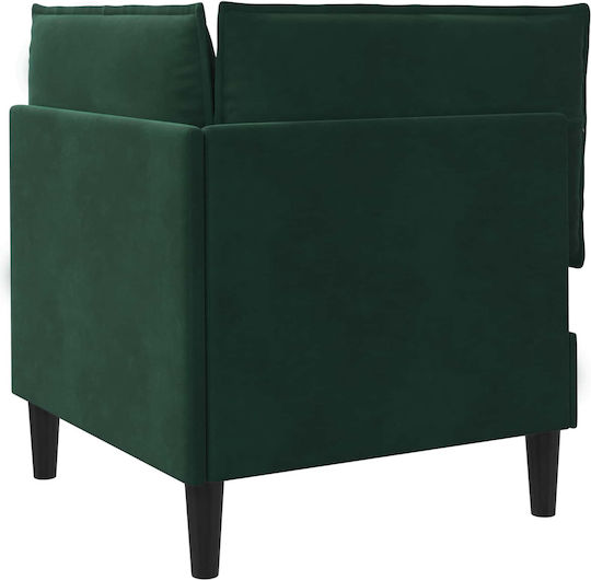Scaun De Relaxare Catifelat Verde Închis 70x70x82cm