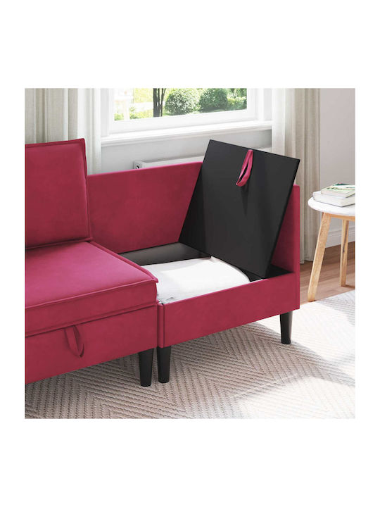 Velvet Red Armchair 70x70x82cm