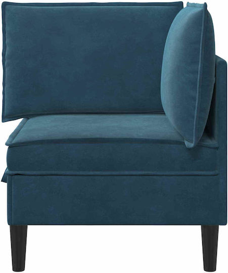 Sessel Samt Blau 70x70x82cm