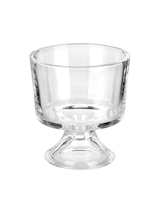 Vilde Servierschale Eiscreme Rund Glas Transparent mit Durchmesser 9,5cm 6Stücke