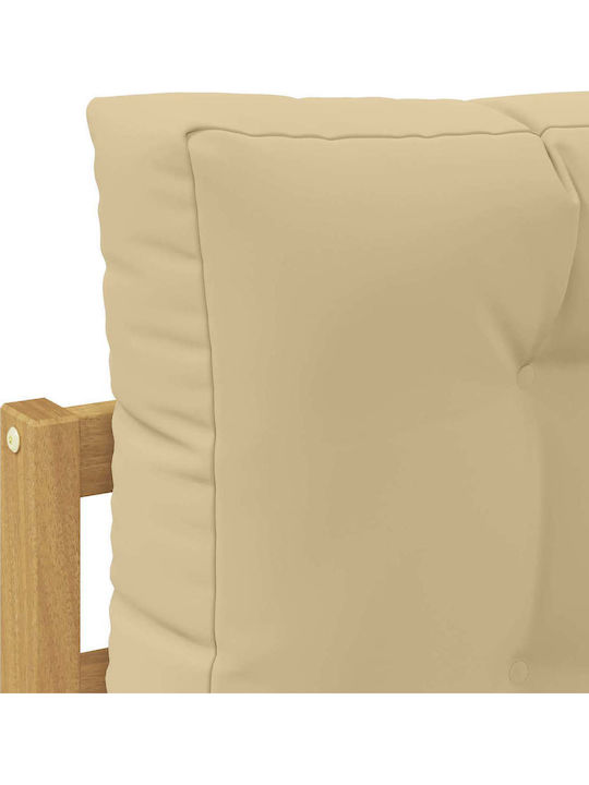Canapea De Colț De Exterior Din Lemn Cu Perne 79x79x37cm Canapea De Colț De Exterior Din Lemn Cu Perne 79x79x37cm