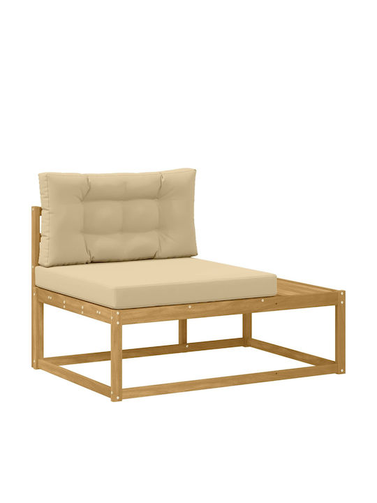 Ecksofa Outdoor-Hölzernes mit Kissen 79x79x37cm