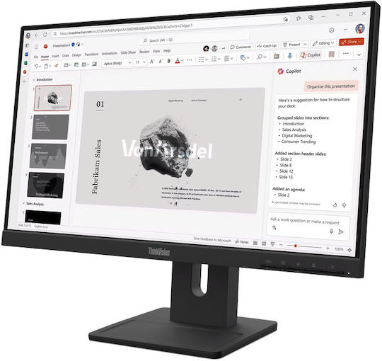 Lenovo ThinkVision E22-40 IPS Monitor 21.5" FHD 1920x1080 με Χρόνο Απόκρισης 4ms GTG