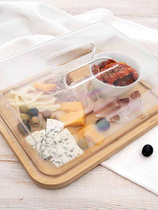 Orion Cheese Serving Platter with Handle Wooden 28x22x11cm