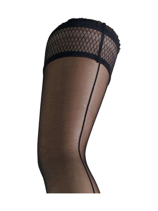 Women's Pantyhose 20 Den Black Striped
