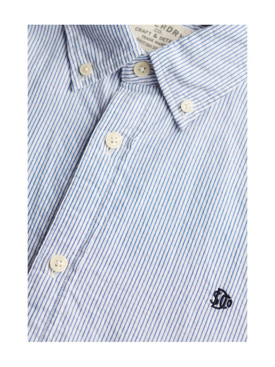 Classic Short Sleeve Cotton Shirt Light Blue