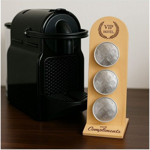 Wooden PodBase Classic Storage Stand for Nespresso Capsules 714770340200