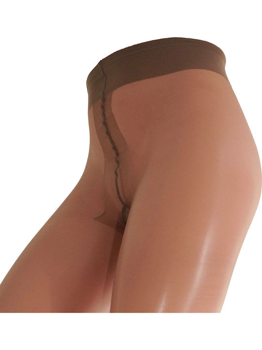 Capri Transparent Women's Pantyhose 8 Den Brown
