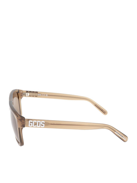 GCDS Unisex Sunglasses With Brown Frame And Brown Lens GC-1066172