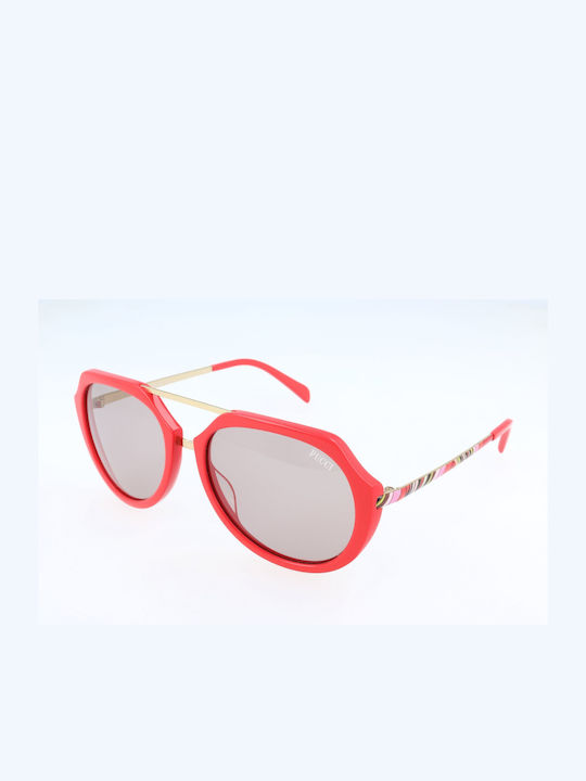 Emilio Pucci Women's Sunglasses with Red Frame EP0032 66E