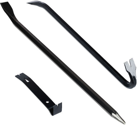 Set 3 Relaxdays Levers Black 58x2.5x2 Cm