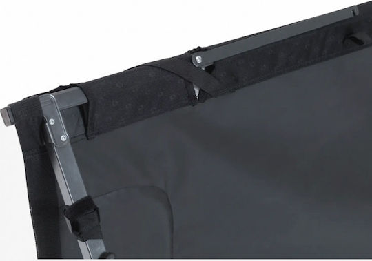Laguna Hills Folding Guest Bed Campaign Single Black 208x80x50cm