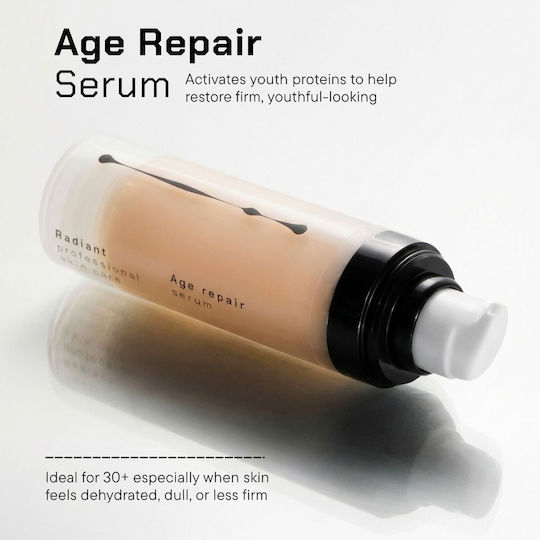 Radiant Age Repair Feuchtigkeitsspendend & Anti-Aging Serum Gesicht mit Hyaluronsäure für Strahlkraft & Straffung 30ml