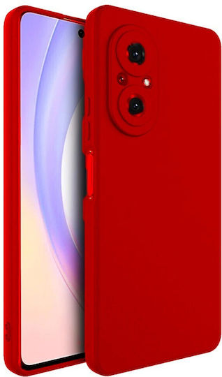 Case Huawei Nova 9 Se Flippy Liquid Silicone Microfiber Interior Shockproof Protection Red