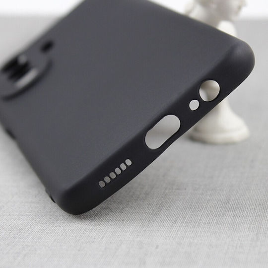 Case Huawei Nova Y70 Flippy Liquid Silicone Microfiber Interior Shockproof Protection Black