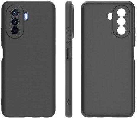 Case Huawei Nova Y70 Flippy Liquid Silicone Microfiber Interior Shockproof Protection Black