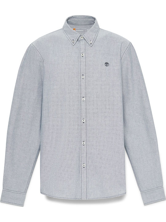 Long-sleeved Cotton Shirt Gray