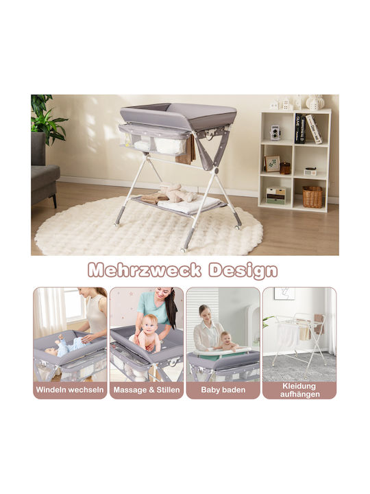 Costway Travel Changing Pad from Grey Fabric