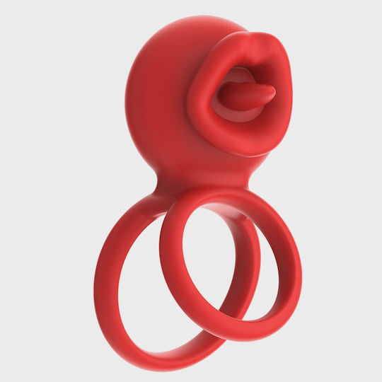 Tongue Licking Penis Ring Bluetooth Control Mobile App Silico