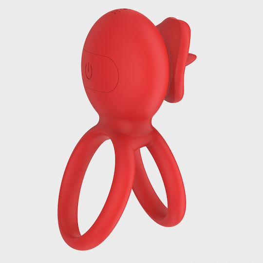 Tongue Licking Penis Ring Bluetooth Control Mobile App Silico