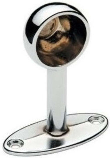 Sockel Der Vorhangschiene Wand Silber