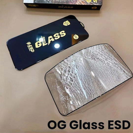 Folie Protectie Ecran Tempered Glass Samsung Galaxy A05 Flippy Esd Antistatic Tempered Glass Super-x Privacy Cu Margini Negre Rezistenta La Zgarieturi 0.35 Mm Transparent