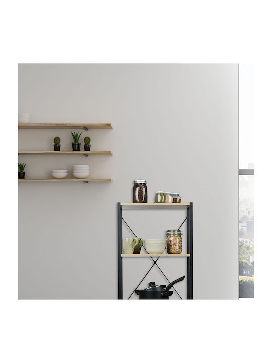 Βιβλιοθήκη Brown/black 50x35x80εκ.