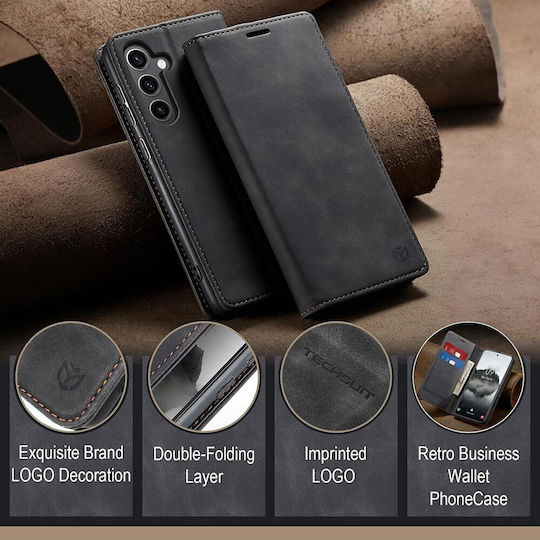 Techsuit Confy Hülle Book Schwarz (Honor 600 / 600 Pro)
