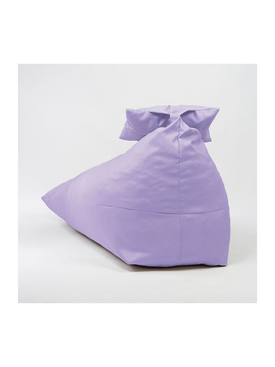 Πουφ Μαξιλάρα Αδιάβροχη Lilac 130x100x80cm