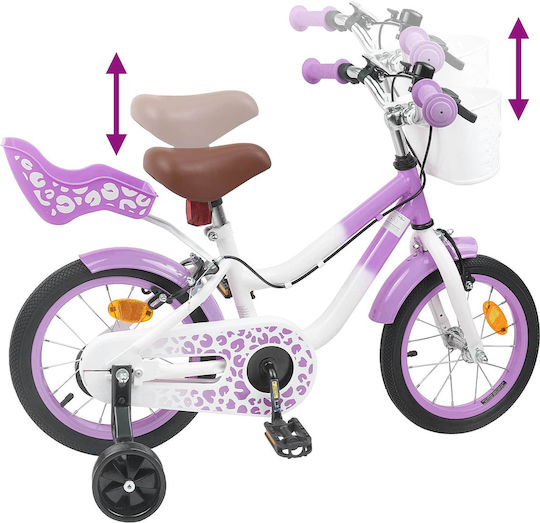 vidaXL 14" Παιδικό Ποδήλατo BMX Μωβ