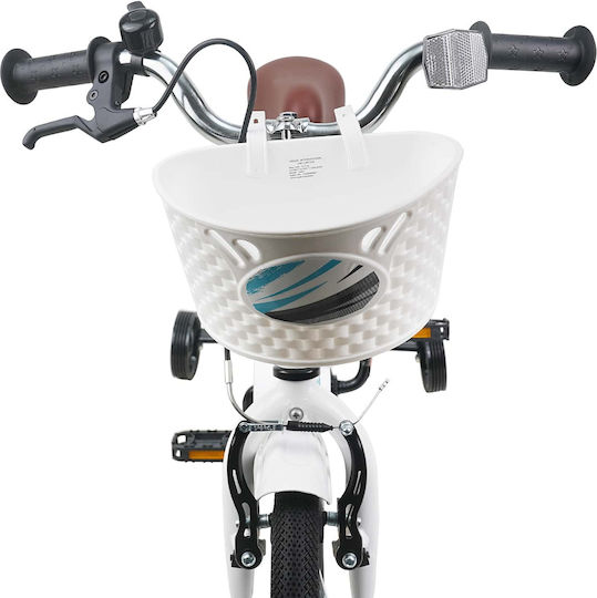 vidaXL 16" Παιδικό Ποδήλατo BMX Λευκό