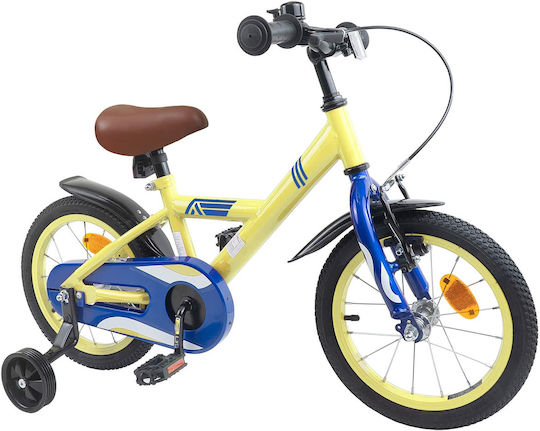 vidaXL 16 Inch Kids' Bicycle BMX Yellow