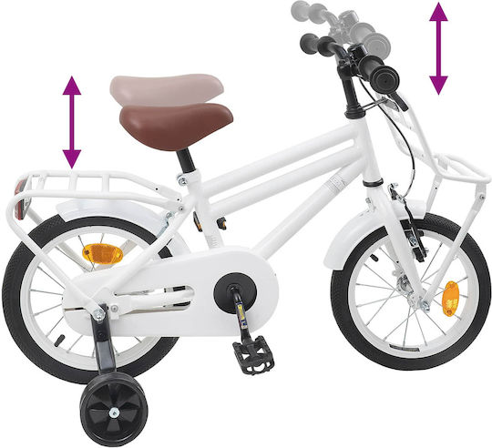 vidaXL 12" Kinderfahrrad BMX Weiß