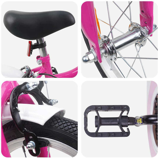 vidaXL 12 Zoll Kinderfahrrad BMX Rosa