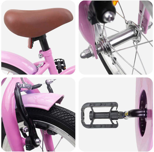 vidaXL 14" Παιδικό Ποδήλατo BMX Ροζ