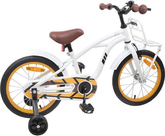 vidaXL 16" Παιδικό Ποδήλατo BMX Λευκό