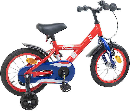 vidaXL 16" Детско Колело BMX Червено