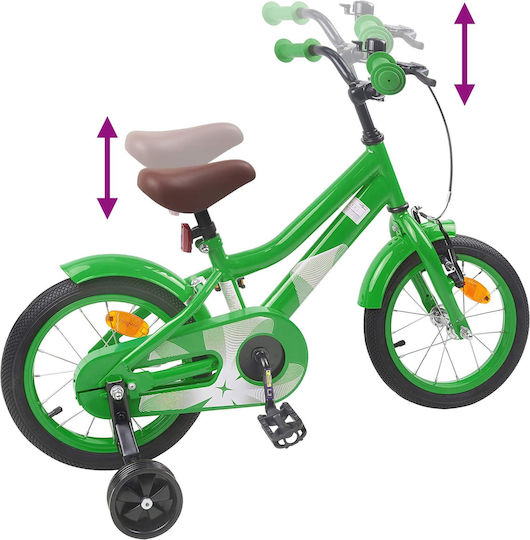 vidaXL 12" Παιδικό Ποδήλατo BMX Πράσινο
